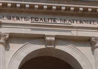 The motto of the French Republic, B1